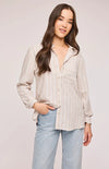 The Portia in linen stripe is waiting for you at Lemonberry, in Aurora, just a short drive up Yonge from Richmond Hill.