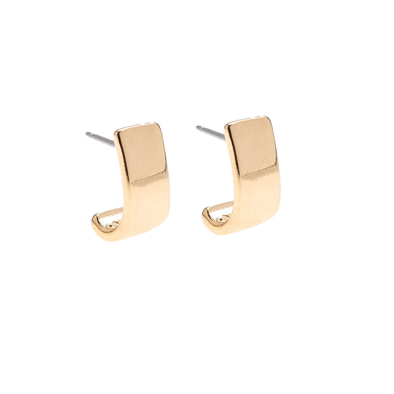 The Parker Earrings in Gold by Foxy Originals, photographed on a clean white background. Canadian-made, woman-owned, and sustainably crafted.