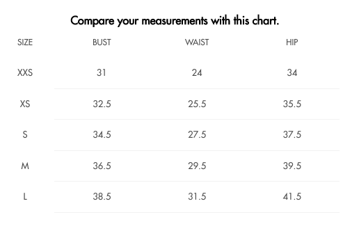 Size chart for the Gentle Fawn Sutton Dress, providing measurements for a perfect fit.