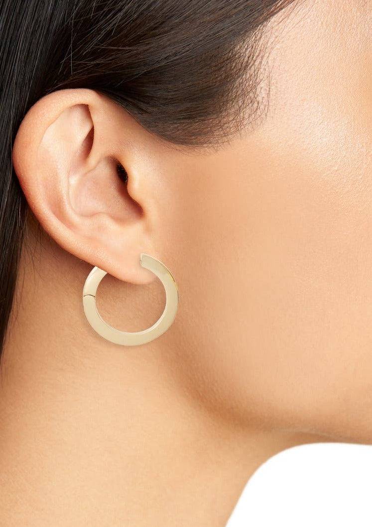 Toni Hinged Hoop Earrings - Lemonberry.ca