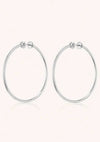 Jenny Bird Icon Hoops in silver, a classic and versatile hoop earring for everyday wear.