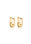  Teeni Tony by Jenny Bird gold huggie earrings on a white background, showcasing the polished gold finish.